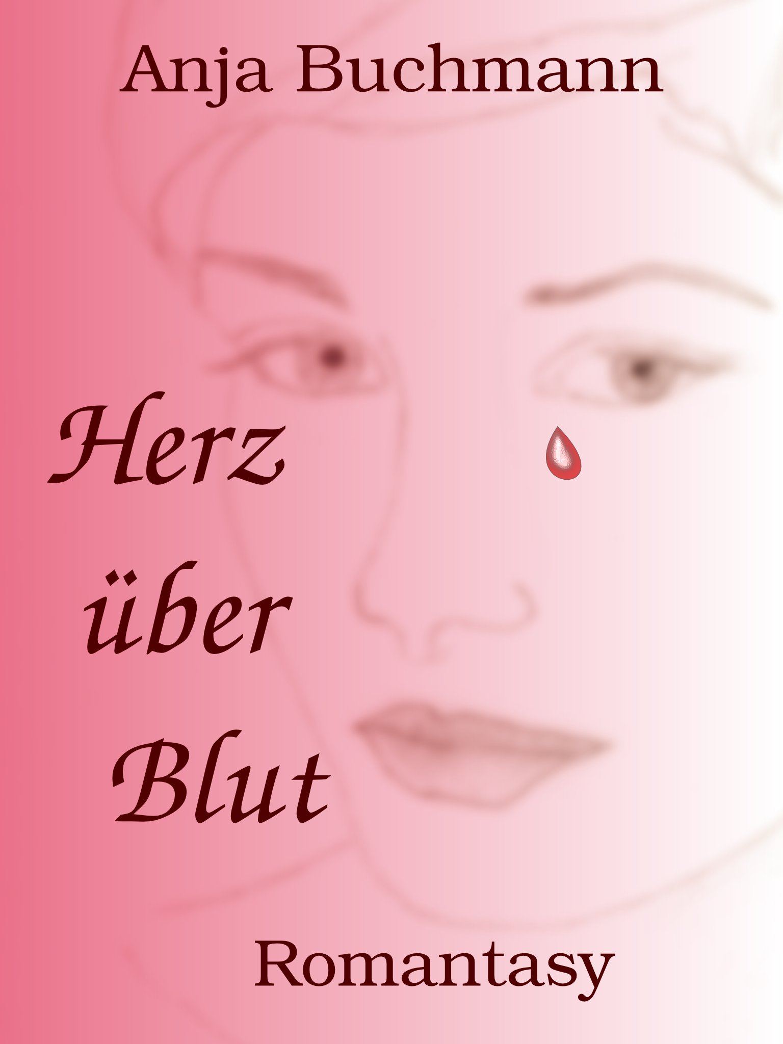 Herz über Blut, Cover, Genre: Romantasy, Roman, fantatastische Literatur, romantische Literatur