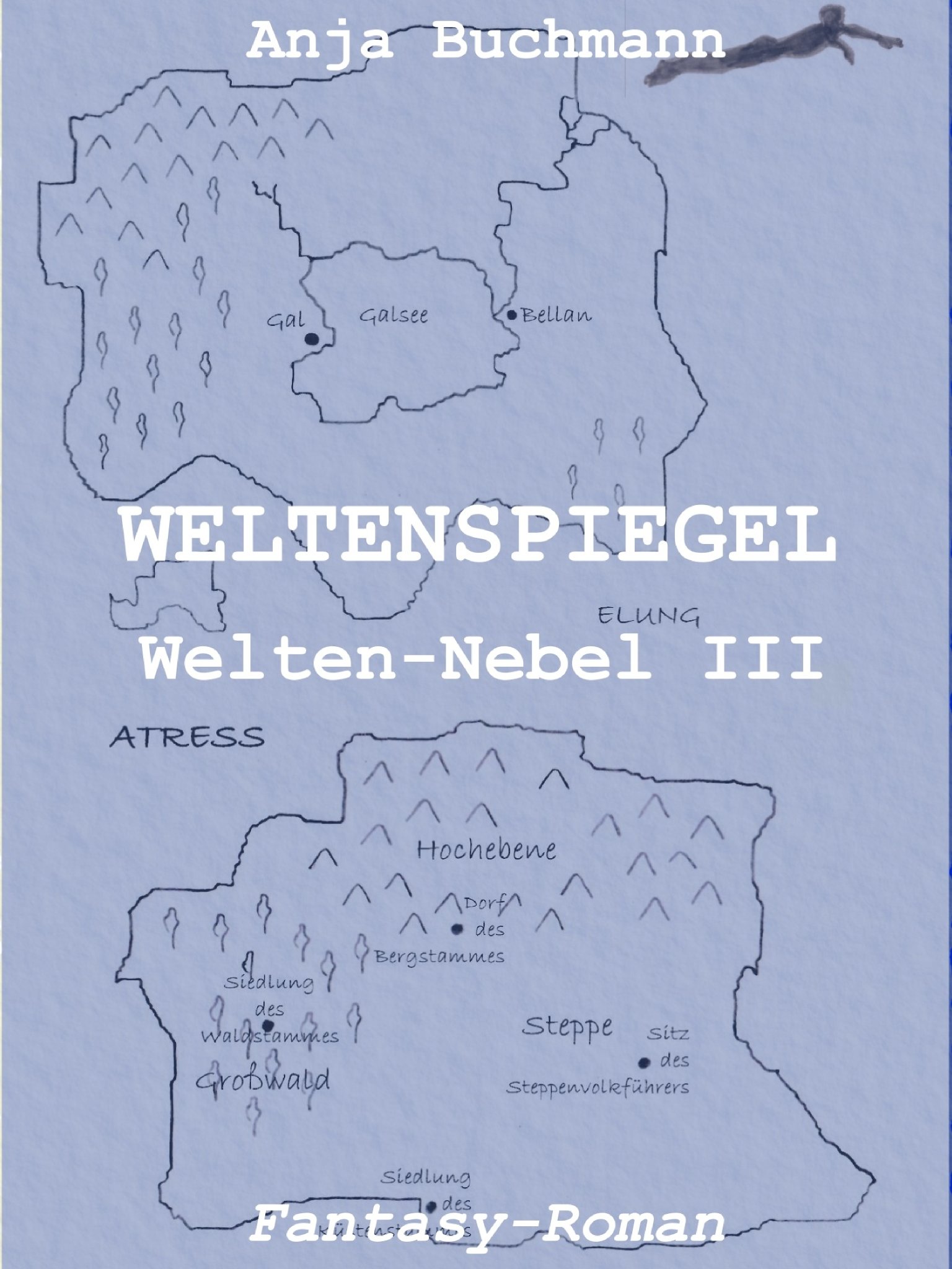 Wletenspiegel,  Genre: Fantasy, Roman, Cover,Welten-Nebel III, Tetralogie, WeltenNebel Band 3